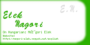 elek magori business card